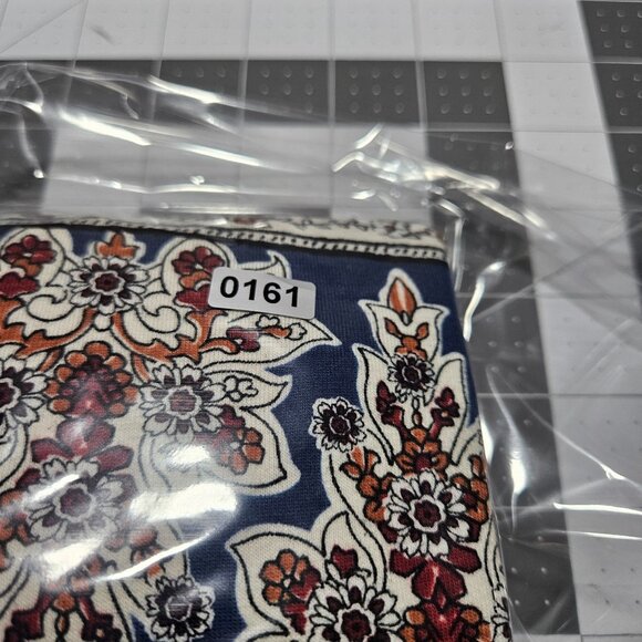 Bohemian Gypsie Hippie Midi Skirt Red Blue Floral Stripe Stretchy Women's Med - Picture 15 of 15